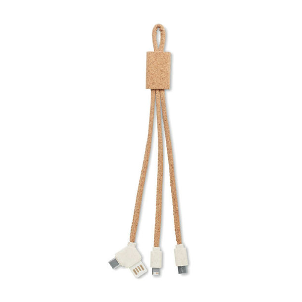 3in1 Ladekabel Kork