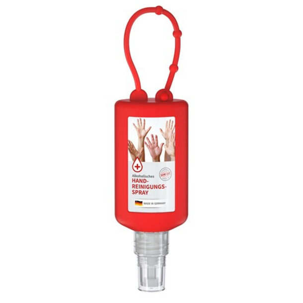 50 ml Bumper rot - Handreinigungsspray (alk.) - Body Label