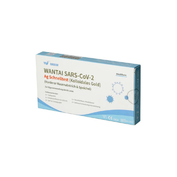 Antigen Schnelltest WANTAI, 1er Set, Lolli-/Nasaltest