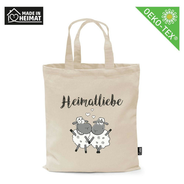 Baumwolltasche MADE IN HEIMAT, kurze Henkel - MONSCHAU