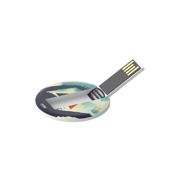 COB USB-Stick aus Kunststoff Flash Badge Round