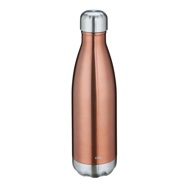 Cilio Isoliertrinkflasche ELEGANTE 500ml Kupfer