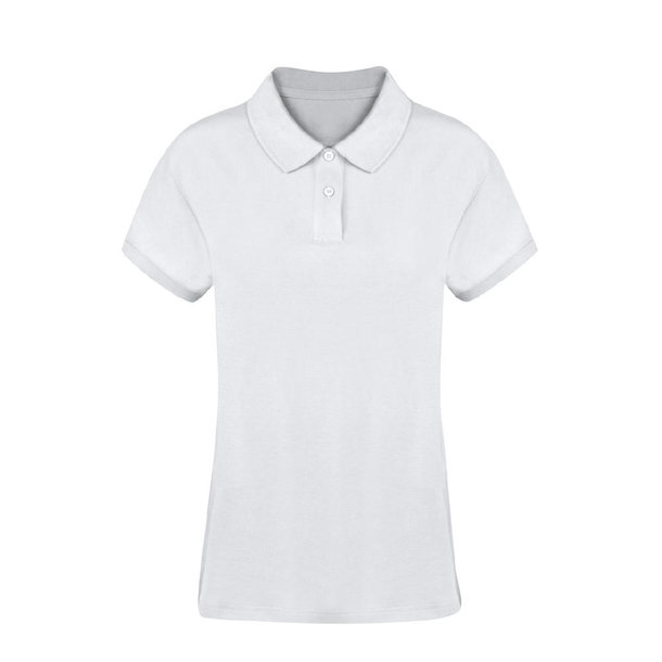 Erwachsene Frauen Weiß Polo-Shirt Koupan