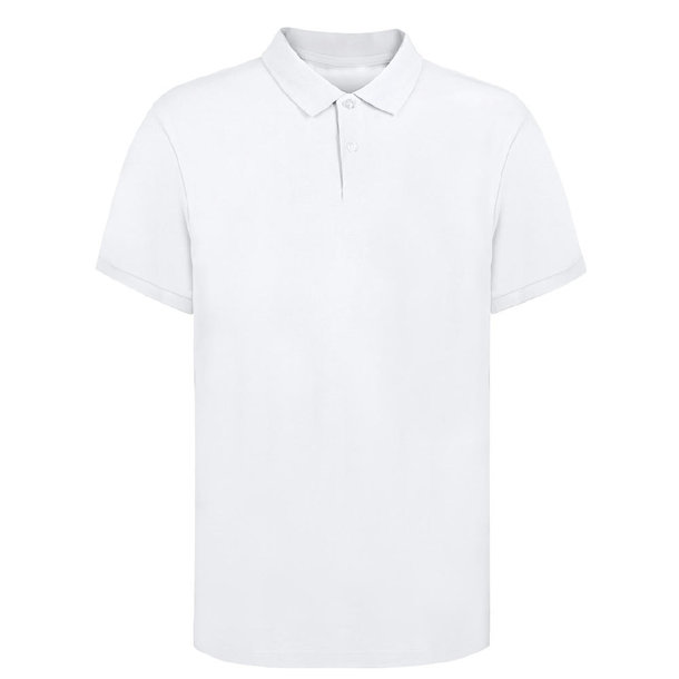 Erwachsene Weiß Polo-Shirt Koupan