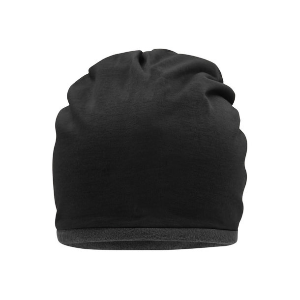 Fleece Beanie-Lässige Mütze mit Fleece-Kontrastabschluss