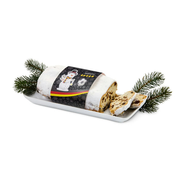 Geschenkartikel / Präsentartikel: Großer WM-Christstollen zur Fußball Weltmeisterschaft, 750 g