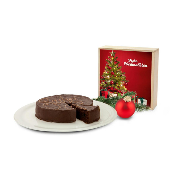 Geschenkset / Präsenteset: Sachertorte Weihnachten