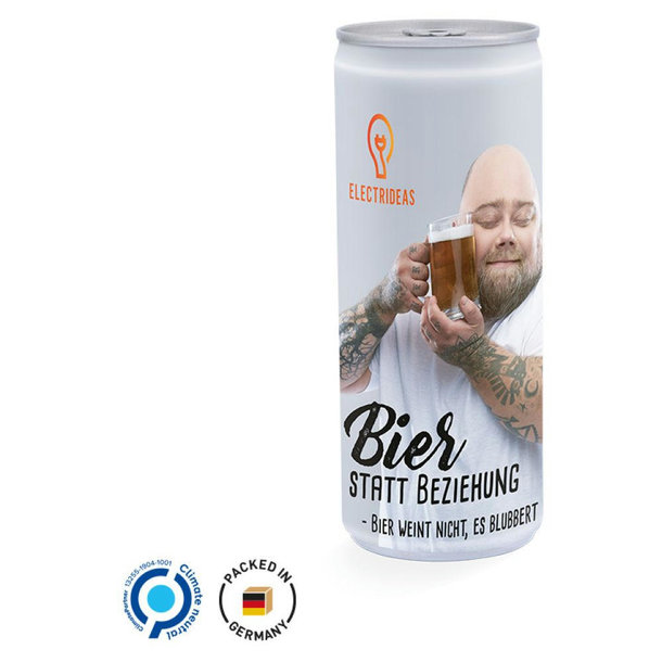 Getränkedose 250ml Bier, Sleeve-Folie weiß