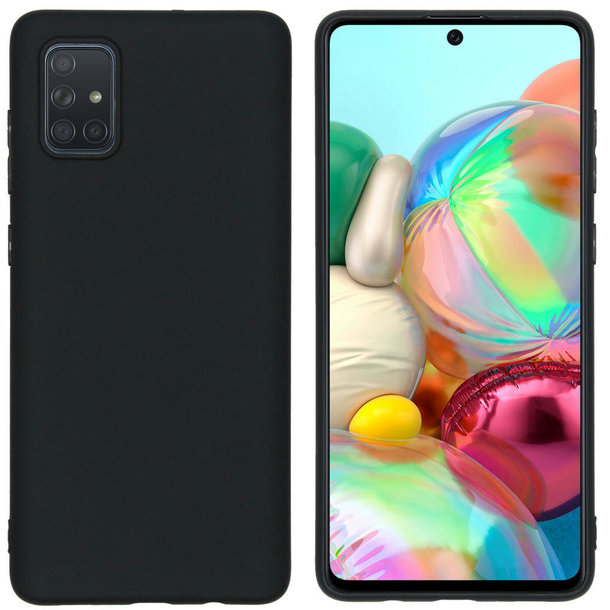 Handy Hülle Galaxy™ A71 Monkey Soft Slim Case TPU Silikon matt schwarz