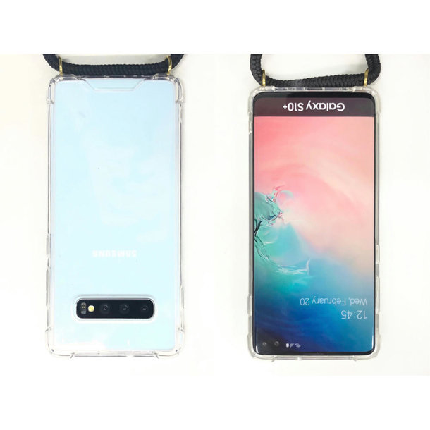 Handykette Handy Hülle Galaxy™ S20+ Parrot Necklace Case TPU/PC transparent mit Kordel