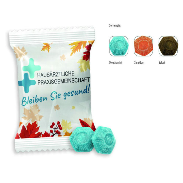 Husten-Bonbon Duopack Werbetüte, 2 Stück, Inhalt: Husten-Bonbon Menthomint