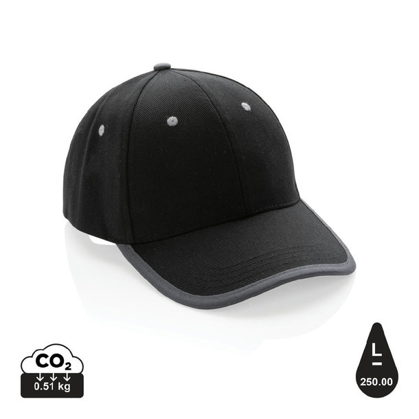 Impact AWARE™ 280gr Brushed rCotton 6 Panel Kontrast-Cap