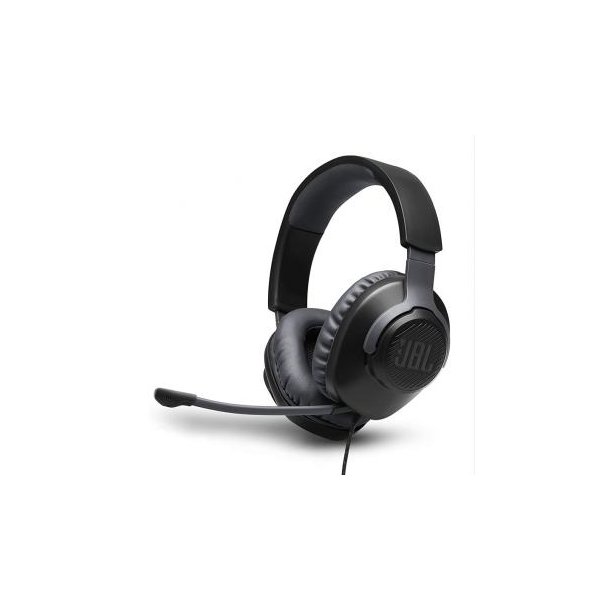 JBL Quantum 100 - Kabelgebundenes Over-Ear-Gaming-Headset mit abnehmbarem Mikro