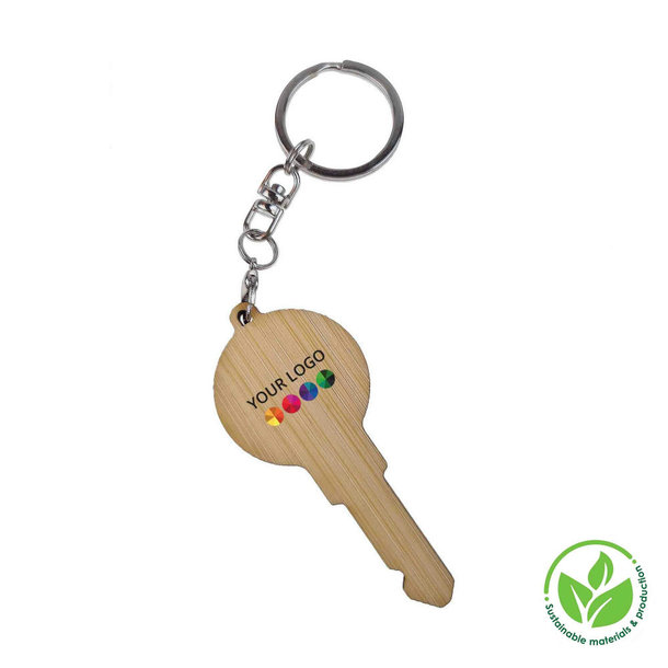 Key Ring Bamboo DYO, Print in full color