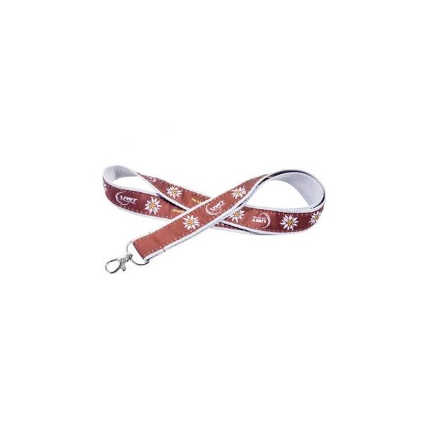 Lanyard Umhängeband mit aufgenähtem Satinband