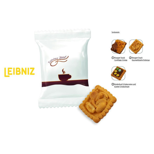 Leibniz Kekse Knusper Snack & Kunterbunt Flowpack, 1 Stück, Inhalt: Leibniz Kunterbunt Flowpack