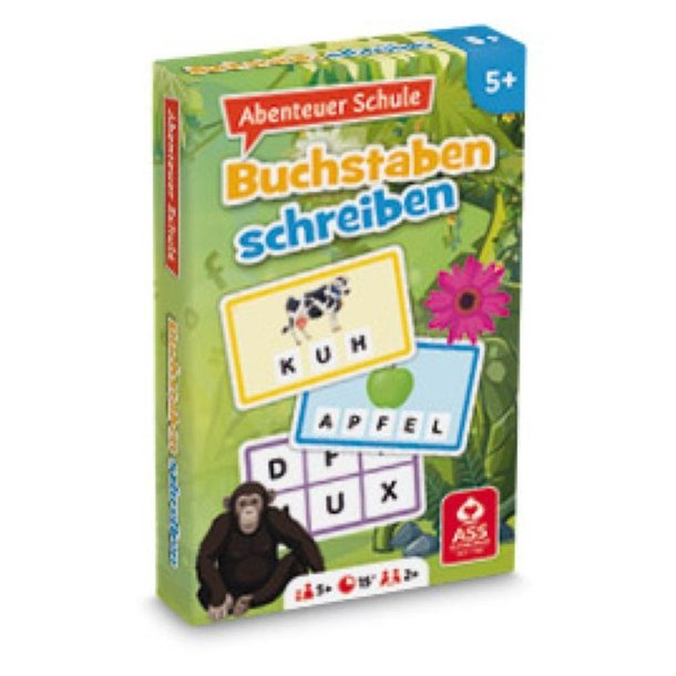 Lernspiele "Abenteuer Schule" - Buchstaben schreiben, in Faltschachtel