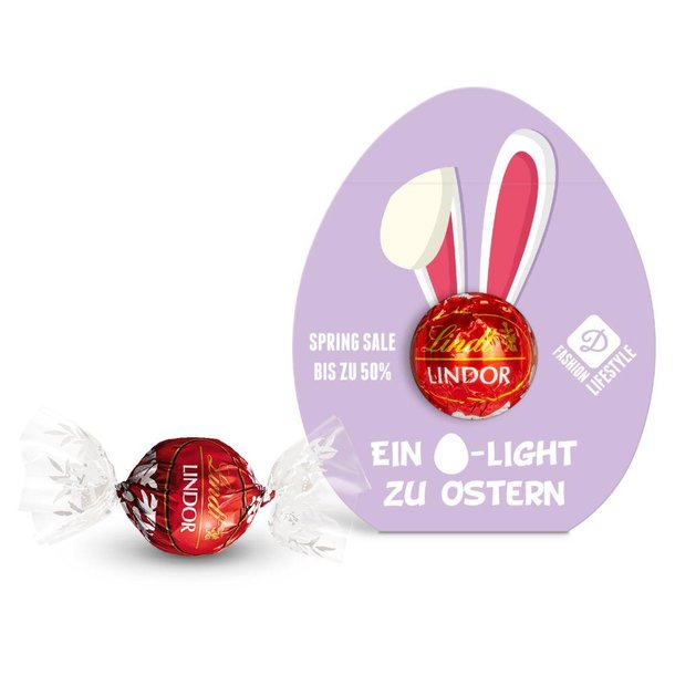 Lindt Lindor Kugel in Werbekartonage "Osterei"