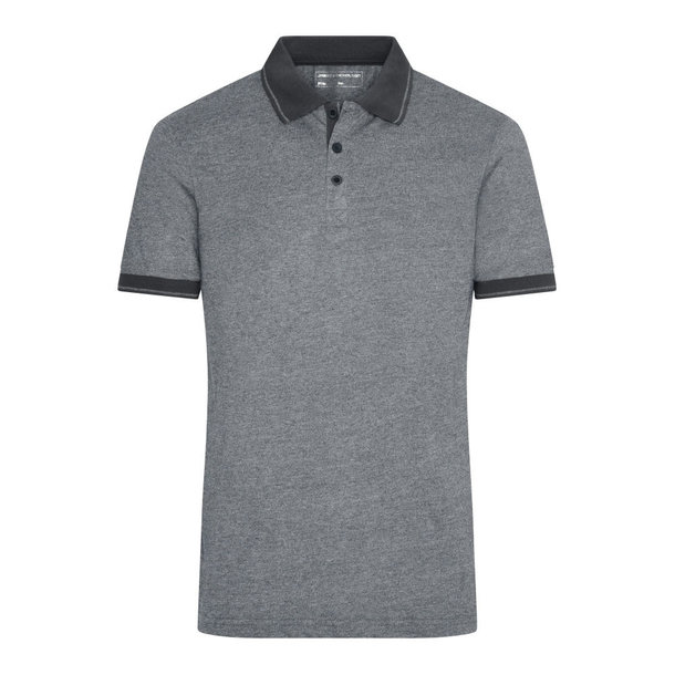 Men\'s Heather Polo-Melange Polo mit modischen Details