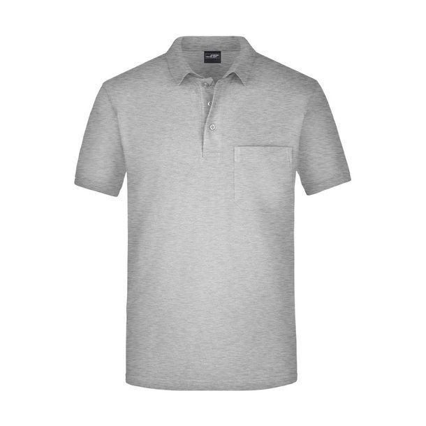 Men\'s Polo Pocket-Klassisches Poloshirt mit Brusttasche