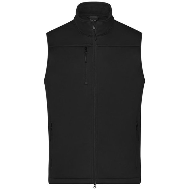 Men\'s Softshell Vest-Klassische Softshellweste im sportlichen Design aus recyceltem Polyester