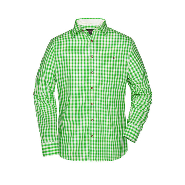 Men\'s Traditional Shirt-Damenbluse und Herrenhemd im klassischen Trachtenlook