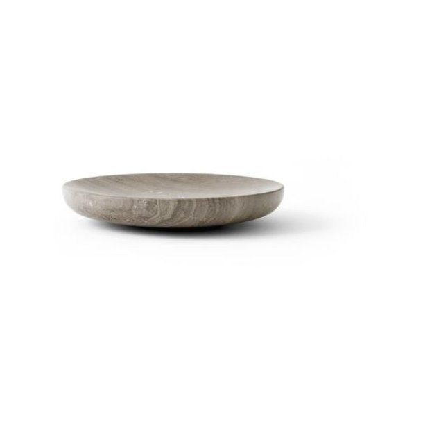 Menu Hover Bowl L Honed Brown Marble Schale