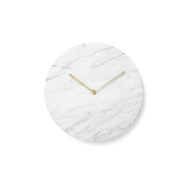 Menu Marble Wall Clock White Wanduhr