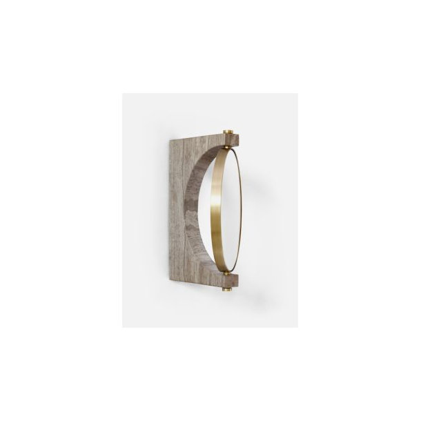 Menu Pepe Marble Wall Mirror Brass Brass/Honed Brown Wandspiegel