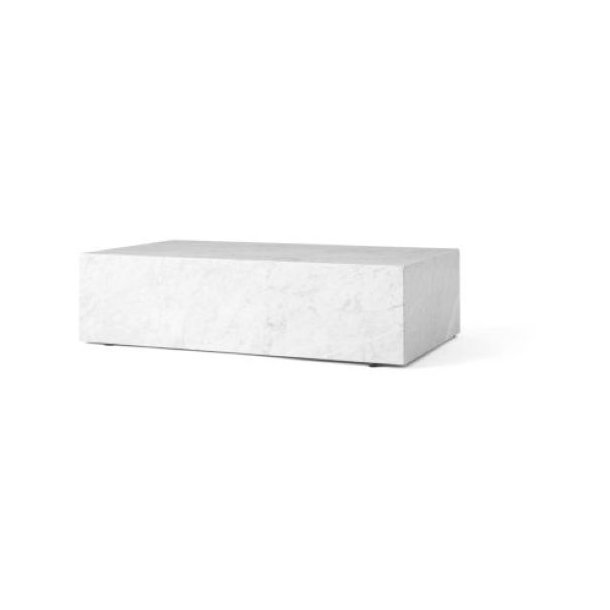 Menu Plinth Low White Marble Sockel