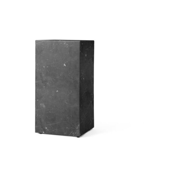 Menu Plinth Tall Black Marble Sockel