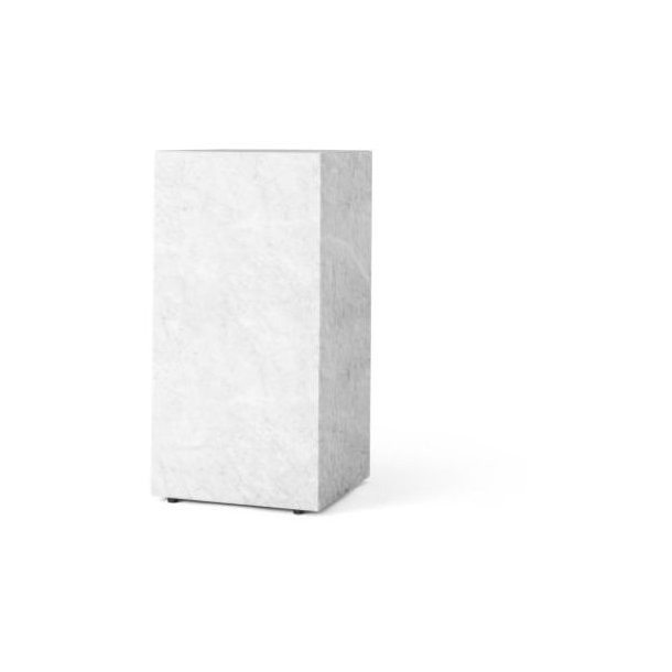 Menu Plinth Tall White Marble Sockel