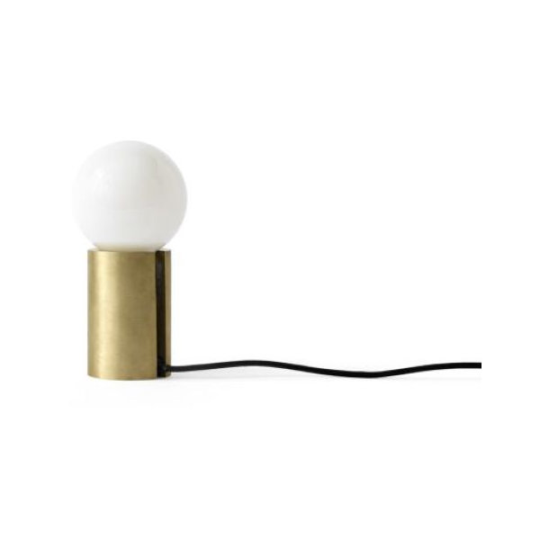 Menu Socket Occasional Lamp Brushed Brass Tischleuchte