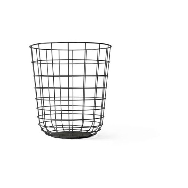 Menu Wire Bin Black Papierkorb