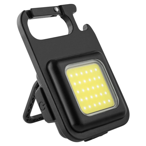 Metmaxx® LED MegaBeam Lampe "MiniSquareLightReCharge" schwarz