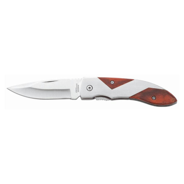 Metmaxx® Outdoormesser "CrossWood" silber