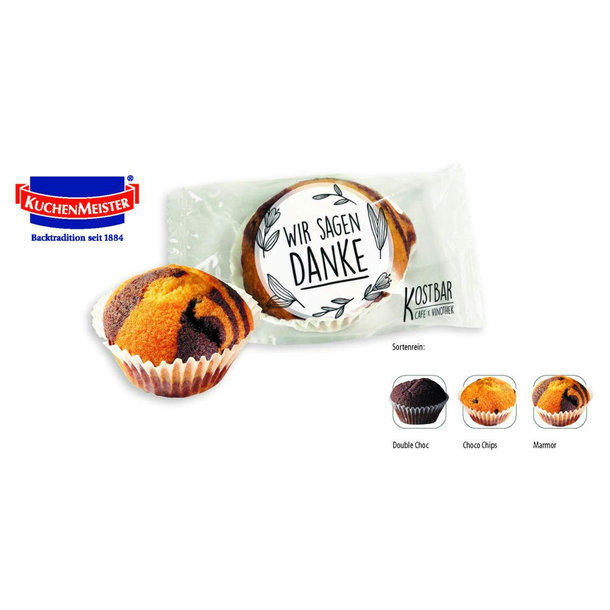 Mini Muffin im Flowpack, 1 Stück, Inhalt: Mini Muffin Double Choc