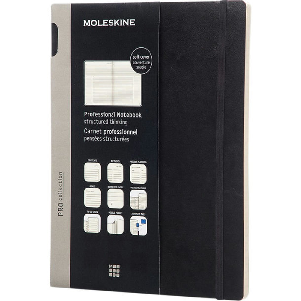 Moleskine Pro Softcover Notizbuch XL – liniert