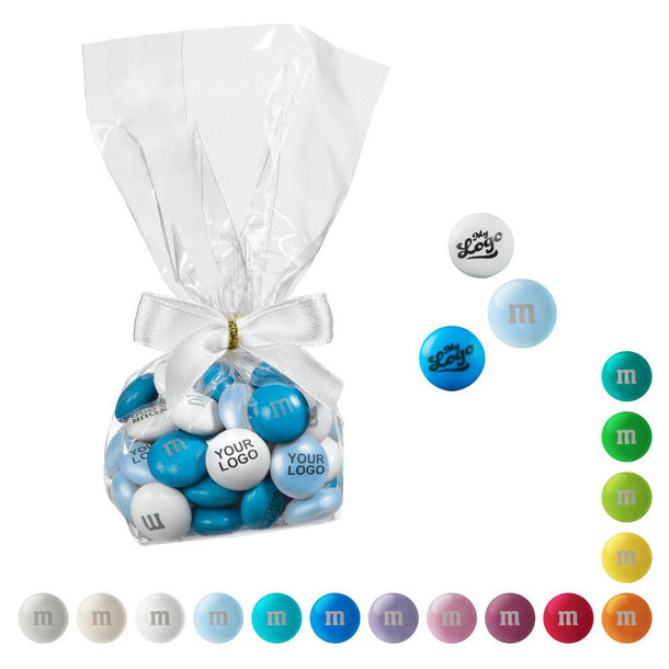 Personalisierte M&M\'S® im Tütchen mit Schleife, 40 g