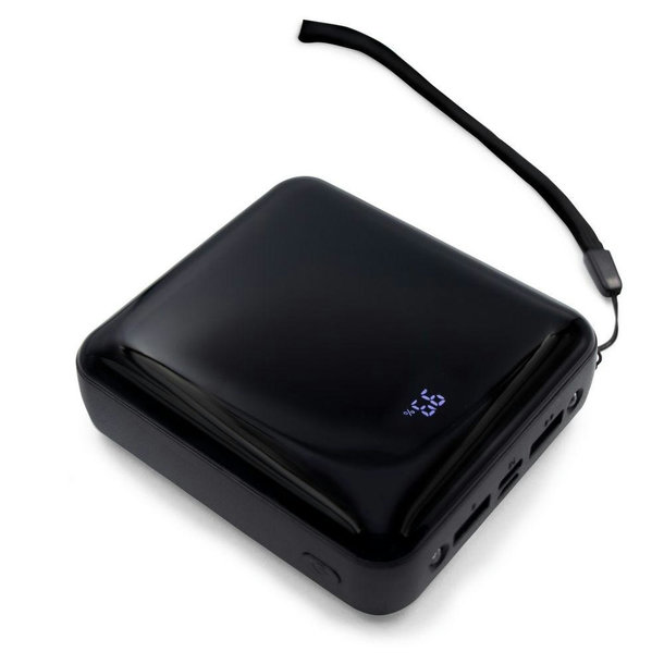 Powerbank 10000 mAh, 3 Ladekabel inklusive | Tim