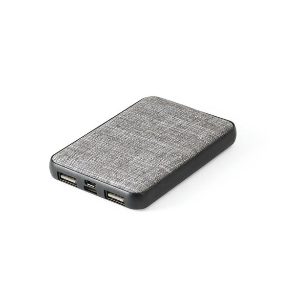 RENEWAL BATTERY. Powerbank aus 100 % rPET mit 5\'000 mAh Kapazität
