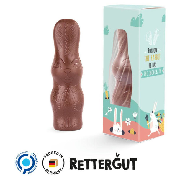 Rettergut Osterhase in Werbebox