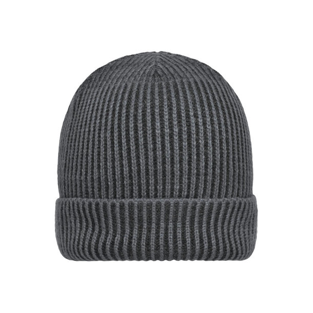 Ribbed Beanie-Aparte Strickmütze mit Krempe