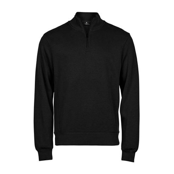 Ribbed Interlock Half Zip