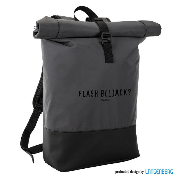 Rollup-Rucksack FLASH-BLACK