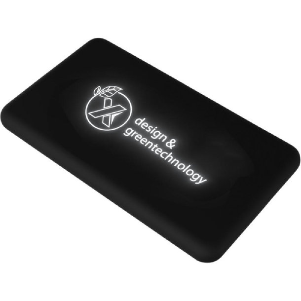 SCX.design P29 5000 mAh Solar-Taschenpowerbank mit Leuchtlogo