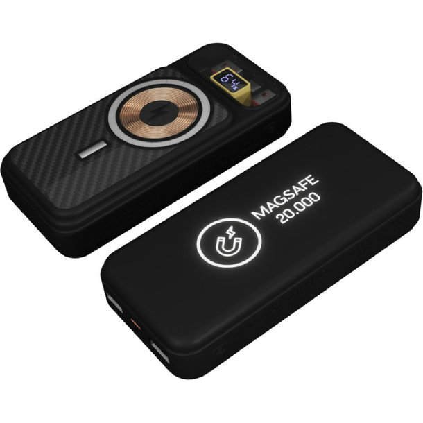 SCX.design P50 magnetische Powerbank  20.000 mAh mit Leuchtlogo