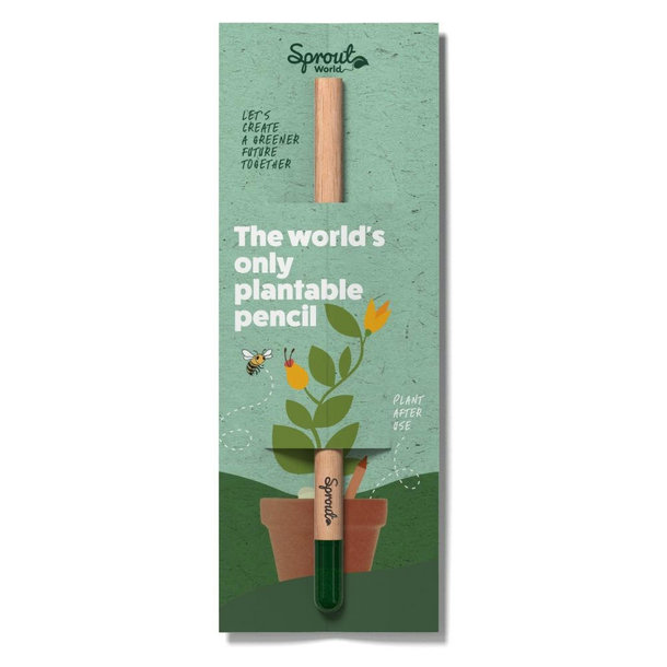 SPROUT Bleistift MINI mit grossem Ansteckkärtchen