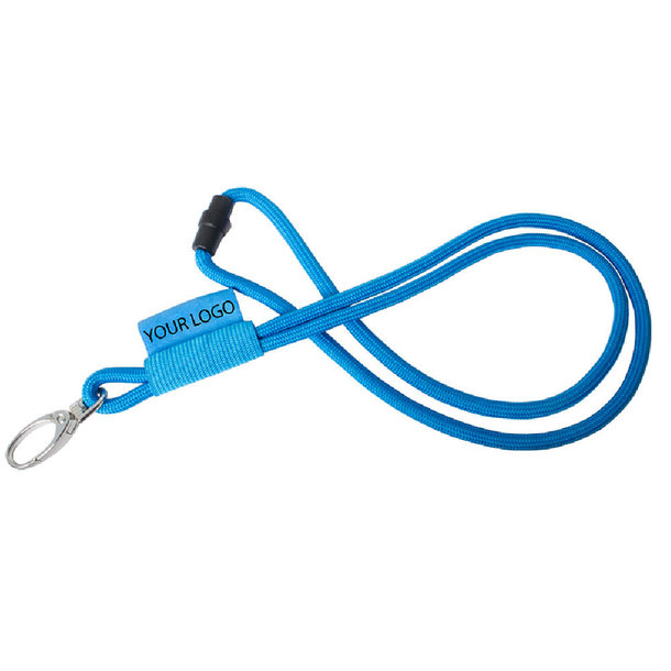 Schlauch-Lanyard mit gewebtem Label