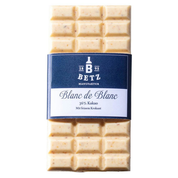 Schoko-Tafel "Blanc de Blanc" 100g in Cello-Verpackung